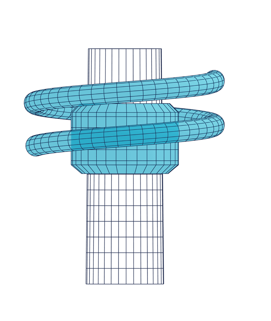 Ilustración de unión de dos piezas de trabajo
