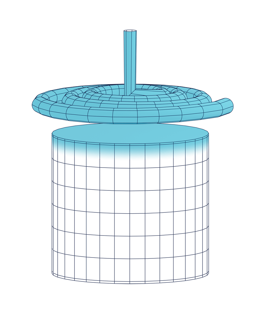 Illustration heating of a surface